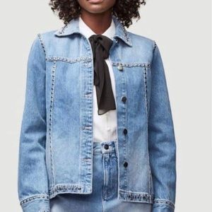 Frame Studded Denim Jean Jacket